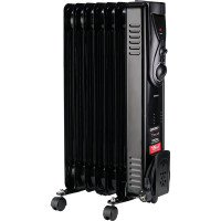 Масляный обогреватель Centek (Черный) 7 секций (15м) 1500Вт, 3 режима,защ.от перегрева CT-6200 Black