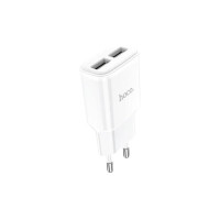 Сетевое зарядное устройство Hoco c88a star 2xusb, 2.4а (белый) 0L-00057527