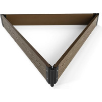 Комплект стыковочных элементов для грядок и клумб Еврогрядка 225x30, 4 шт, черный 5397