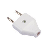 Разборная вилка General Lighting Systems 6А плоская без заземления белая IP20 GRV-P-6-F-W-IP20 470506