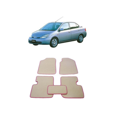 Ковры в салон автомобиля toyota prius (xv10) правый руль 2000 - 2003 Eva Smart 2325-B5A6-S