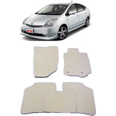 Ковры в салон автомобиля toyota prius (nhw20) правый руль 2004 - 2009 Eva Smart 2308-B5A1-S