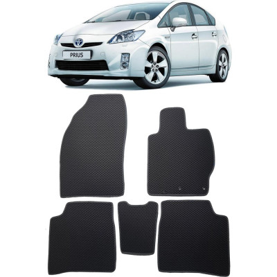 Ковры в салон автомобиля toyota prius (zvw30) правый руль 2009 - 2011 Eva Smart 2660-A1A7-S