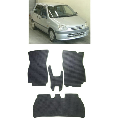 Ковры в салон автомобиля toyota raum i правый руль 1997 - 2003 Eva Smart 3615-B5B1-S