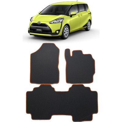 Ковры в салон автомобиля toyota sienta правый руль 2015 - Eva Smart 3292-B5B5-S