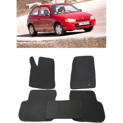 Ковры в салон автомобиля toyota starlet правый руль 3дв 1996 - 1998 Eva Smart 2536-B5B5-S