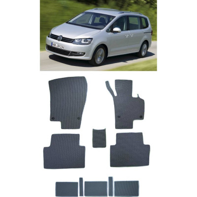 Ковры в салон автомобиля volkswagen sharan ii правый руль 5мест 2010 - 2015 Eva Smart 3760-B5B5-S