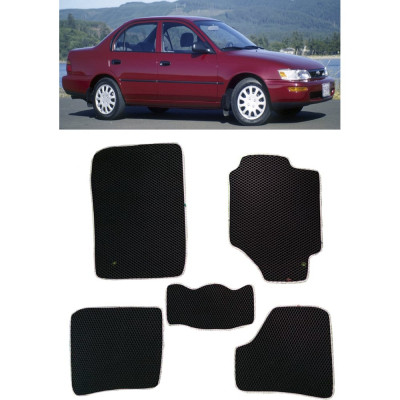 Ковры в салон автомобиля toyota corolla vii (e100) правый руль 1991 - 2000 Eva Smart 3432-B5B5-S