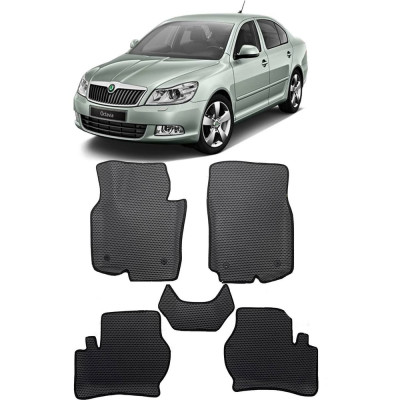 Ковры в салон автомобиля skoda octavia (a5) вариант макси 3d 2004 - 2013 Eva Smart 3181-B5B5-S