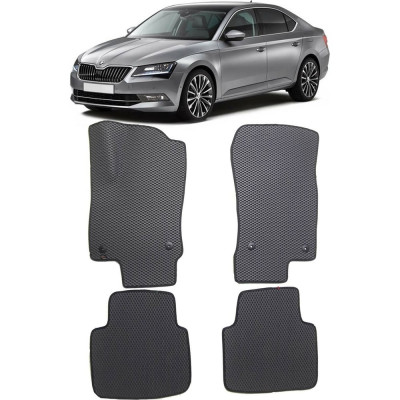 Ковры в салон автомобиля skoda superb iii 2015 - Eva Smart 2543-B5B5-S