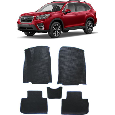 Ковры в салон автомобиля subaru forester v вариант макси 3d 2018 - 2021 Eva Smart 3756-B5B1-S