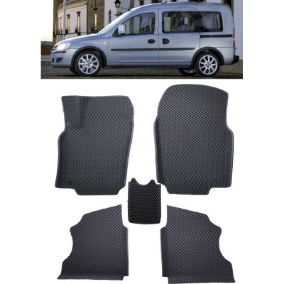 Ковры в салон автомобиля opel combo c рестайлинг вариант макси 3d 2003 - 2011 Eva Smart 3405-B5B1-S