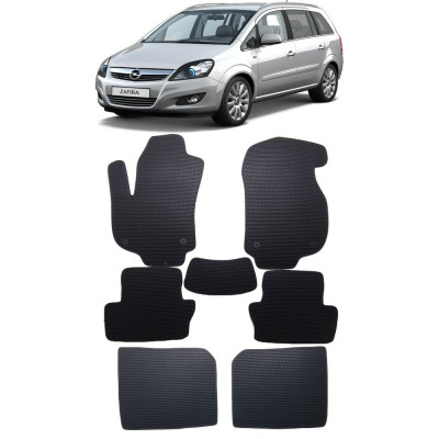 Ковры в салон автомобиля opel zafira в 7мест 2005 - 2014 Eva Smart 2953-B5B5-S