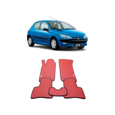 Ковры в салон автомобиля peugeot 206 1998 - 2012 Eva Smart 1653-B5B5-S