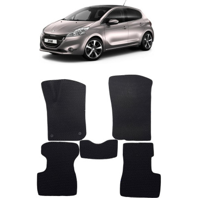 Ковры в салон автомобиля peugeot 208 i 2012 - 2015 Eva Smart 3256-B5B5-S