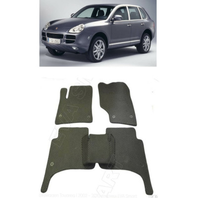 Ковры в салон автомобиля porsche cayenne i (955) 2003 - 2007 Eva Smart 1678-B5B5-S