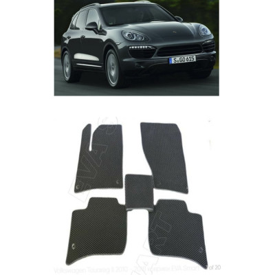 Ковры в салон автомобиля porsche cayenne ii (958) 2010 - 2018 Eva Smart 1682-B5B5-S