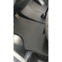 Ковры в салон автомобиля Eva Smart газель 3302 1994 - эва сота серые c серой окантовкой 2517-B1B1-S