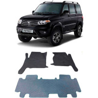 Ковры в салон автомобиля Eva Smart uaz patriot (люкс) 2014 - эва сота чёрные c синей окантовкой 1937-B5B2-S