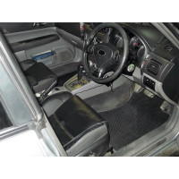 Ковры в салон автомобиля Eva Smart subaru forester ll (sg) правый руль 2003 - 2008 эва сота бежевые c серой окантовкой 2229-A1B1-S
