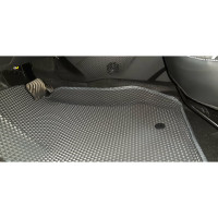 Ковры в салон автомобиля Eva Smart renault arkana i вариант макси 3d 2019 - эва сота чёрные c красной окантовкой 3266-B5A7-S