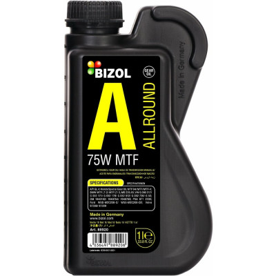 Трансмиссионное масло Bizol Allround Gear Oil MTF синтетическое, 75W, 1 л 88920