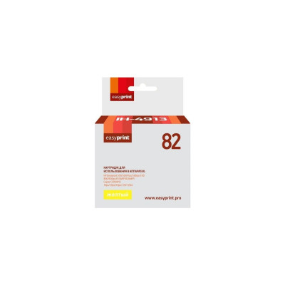 Картридж EasyPrint (C4913A/C4913/912A/№82/82) для HP DesignJet 10ps, 20ps, 50ps, 120, 120nr, 500, 500 Plus, 500ps, 510, 800, 800ps, 815MFP, 820MFP, Copier CC800PS, желтый IH-4913