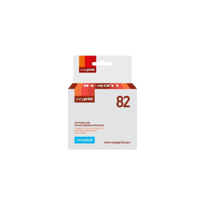 Картридж EasyPrint (C4911A/C4911/912A/№82/82) для HP DesignJet 500, 500 Plus, 500ps, 510, 800, 800ps, 815MFP, 820MFP, Copier CC800PS, голубой IH-4911