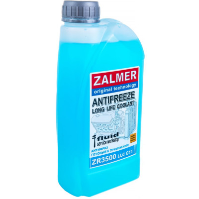 ZALMER Антифриз Antifreeze ZR3500 LLC G11 синий -35С 1кг нетто ZR35L001