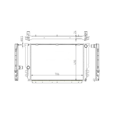 Радиатор охлаждения для а/м Газель Некст дв. EVOtech WONDERFUL А21R23.1301010-20 ТМ 906216