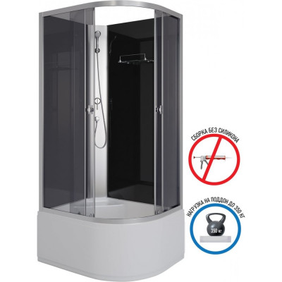 Душевая кабина NIAGARA Eco E100/80/40L/TN/BK