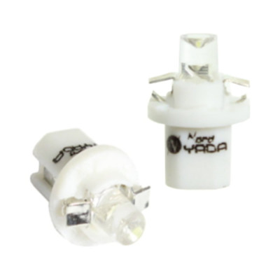 Nord-Yada Светодиод 12V T5B8,5d-02 1LED W1.2W Base:B8.5D 0.13W 2lm белый с патроном 2 шт 900282
