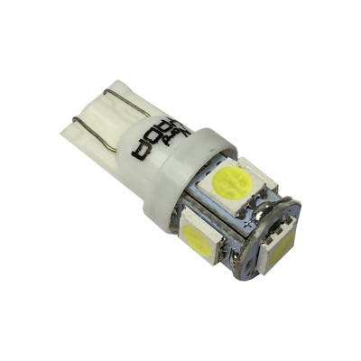 Nord-Yada Светодиод 12V T10-5 SMD (size 5050) W5W белый 0.48W 30lm 2 шт 902399