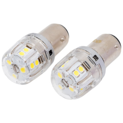 Nord-Yada Светодиод S25 Р21/5W ВАY15s 15х2835SMD чип OSRAM с обманкой (стоп.ук.пов) блистер 2шт в упаковке 908344
