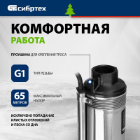 Скважинный насос СИБРТЕХ CНЦ-3-65 97294