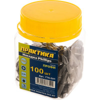 Бита PH-2 Профи (100 шт; 25 мм) ПРАКТИКА 776-591