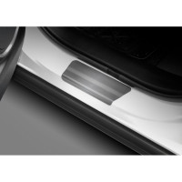 Накладки на пороги Rival для Lexus NX I рестайлинг 2017-н.в., нержавеющая сталь, с надписью, 4 шт. NP.3202.3