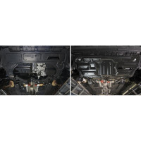 Защита картера и КПП Rival Jetta VA3/Seat Ibiza/Skoda Fabia/Fabia RS/Rapid/Roomster/Volkswagen Polo, 111.5842.1
