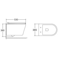 Подвесной унитаз Vincea VT1-23