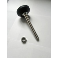 Винтовая регулируемая опора UnitMC 80хМ16х150 (основание PA66, винт сталь) 400202 80xM16x150