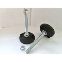 Винтовая регулируемая опора UnitMC 100хМ16х150 (основание PA66, винт сталь) 400202 100xM16x150