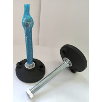 Винтовая регулируемая опора UnitMC 100хМ16х150 (основание PA66, винт сталь) 400202 100xM16x150