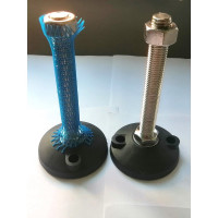 Винтовая регулируемая опора UnitMC 100хМ20х100 (основание PA66, винт сталь) 400202 100xM20x100