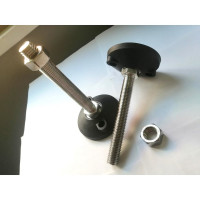 Винтовая регулируемая опора UnitMC 100хМ20х100 (основание PA66, винт сталь) 400202 100xM20x100