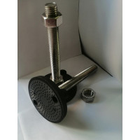 Винтовая регулируемая опора UnitMC 100хМ20х100 (основание PA66, винт сталь) 400202 100xM20x100