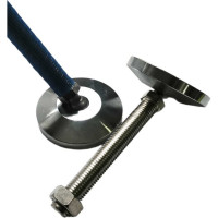 Шарнирная регулируемая опора UnitMC 100хМ20х150 (основание сталь, винт сталь) 400203 100xM20x150