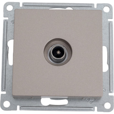 Розетка TV Systeme Electric AtlasDesign Шампань проходная 4DB, механизм SE ATN000592