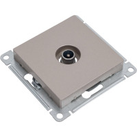 Розетка TV Systeme Electric AtlasDesign Шампань проходная 4DB, механизм SE ATN000592