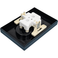 Розетка Systeme Electric AtlasDesign Изумруд б/з двойная, 16А, в сборе SE ATN000820