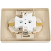 Розетка Systeme Electric Blanca внутр Беж 2-ая с/з со шторками, 16А, 250В SE BLNRS001127